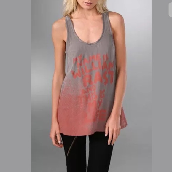 WILLIAM RAST My Name Is graphic tank grey orange - Picture 4 of 8