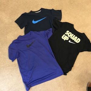 Lot of boys Nike shirts