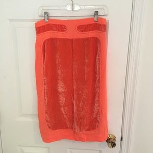 J.crew Crushed Velvet Pencil Skirt