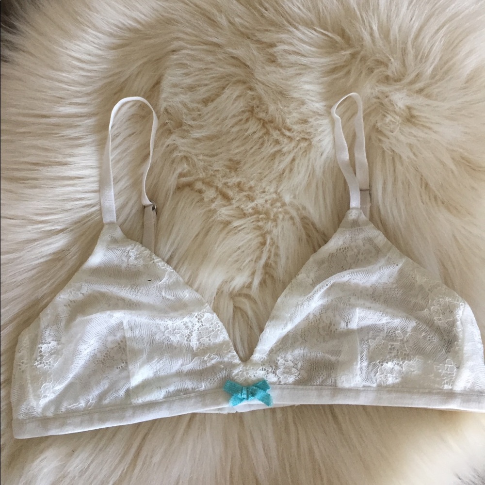 Wildfox Intimates White Lace Bralette