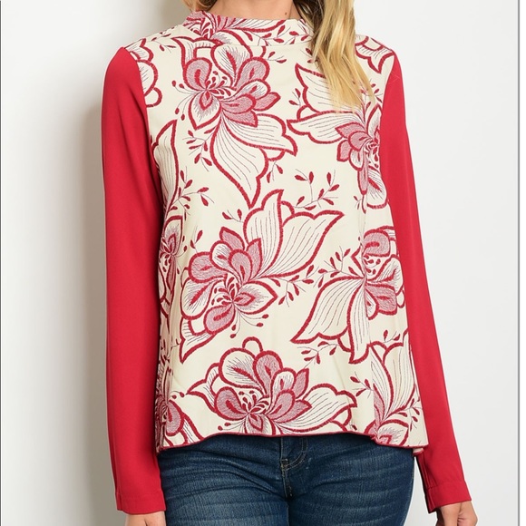 Tops - Floral Print Chic Top