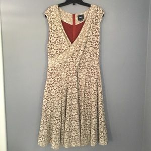 Maeve Tan Lace Dress