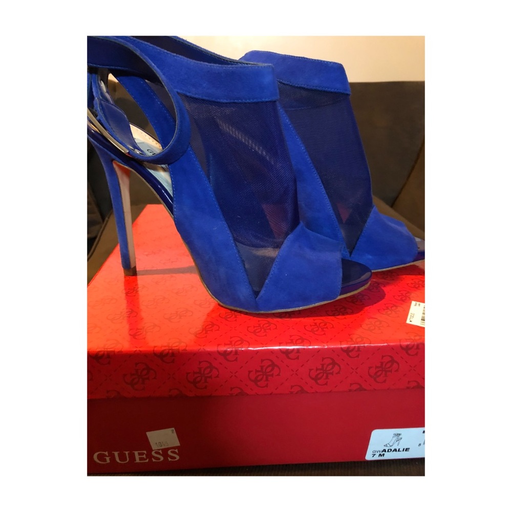 Suede Royal Blue Heels