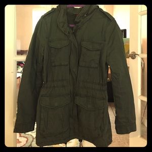 Olive Green Anorak Jacket