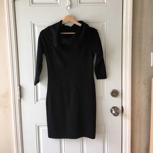 Merino Wool Cowl Sweater Dress