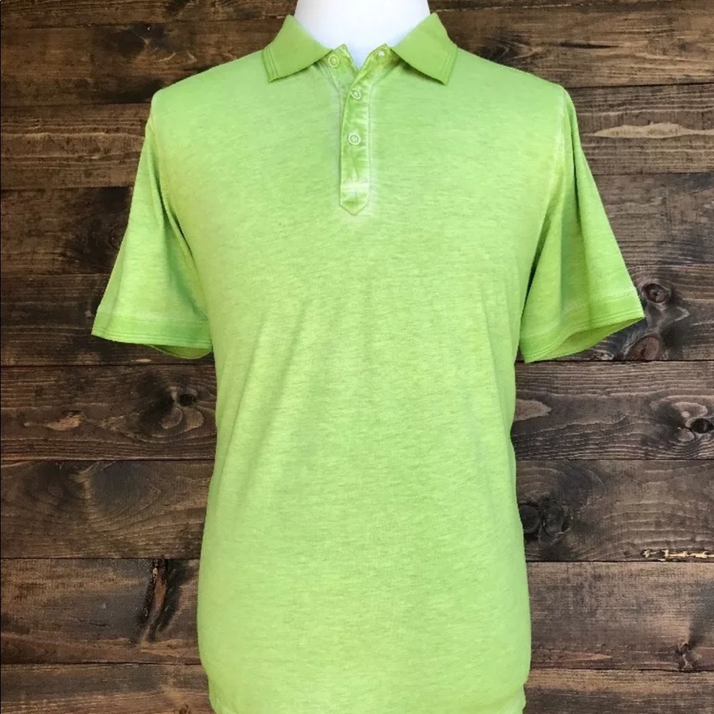 Raffi Shaya Men’s Short Sleeve Green Polo Large