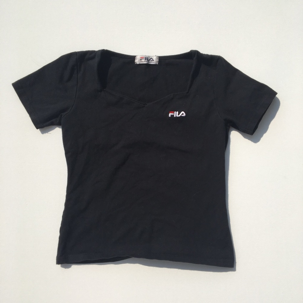 Fila vintage sweetheart crop top