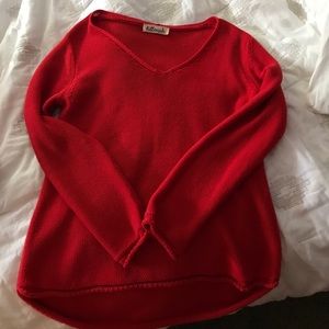 Kittenish red sweater perfect for the holidays!