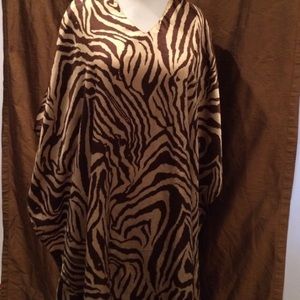 Zebra caftan/swimsuit cover