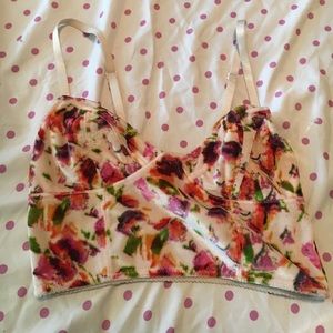 FREE PEOPLE Velvet Bralette XS like new