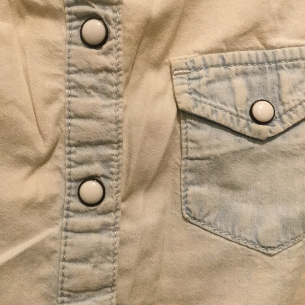 Washed Out Collared Top - Picture 6 of 7