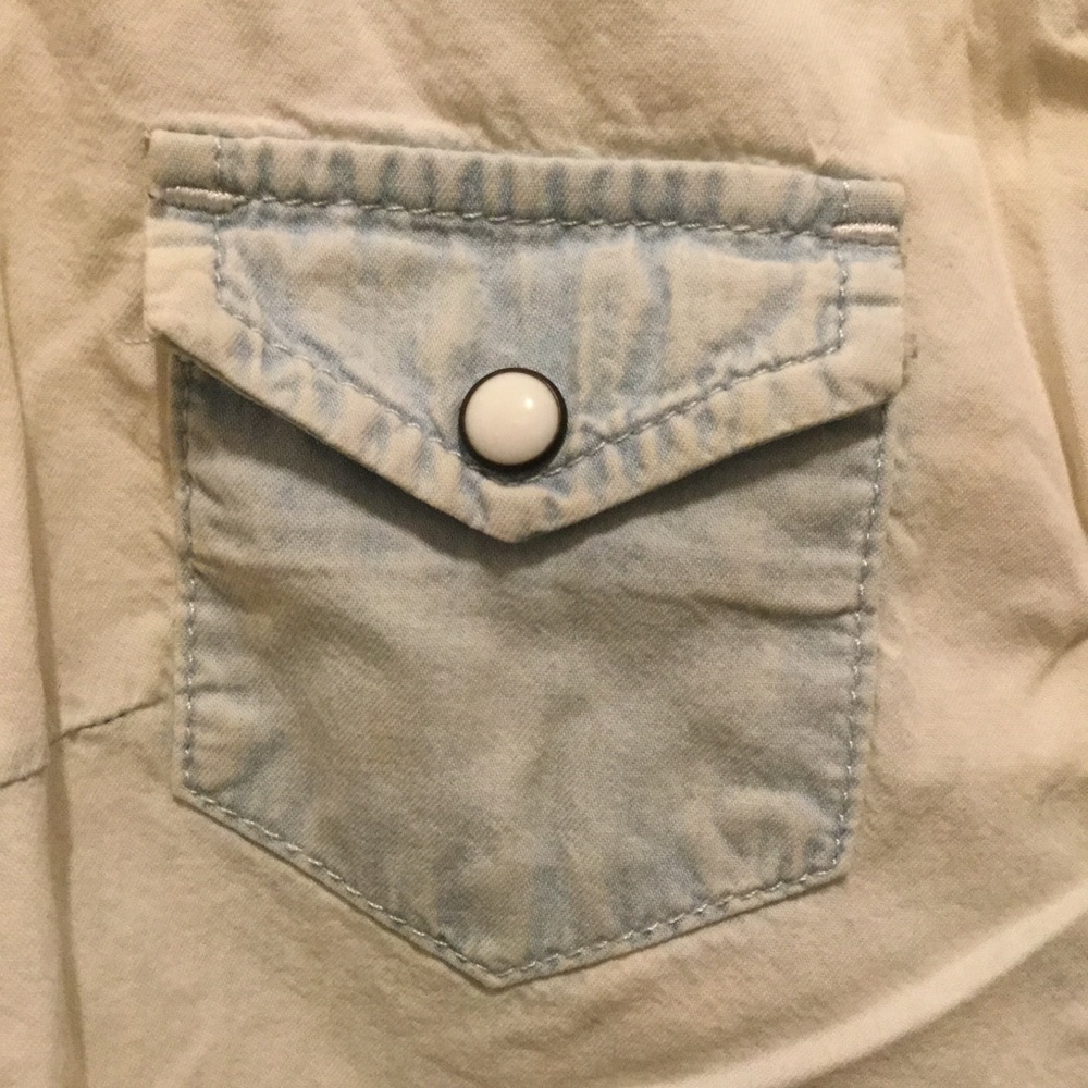 Washed Out Collared Top - Picture 7 of 7