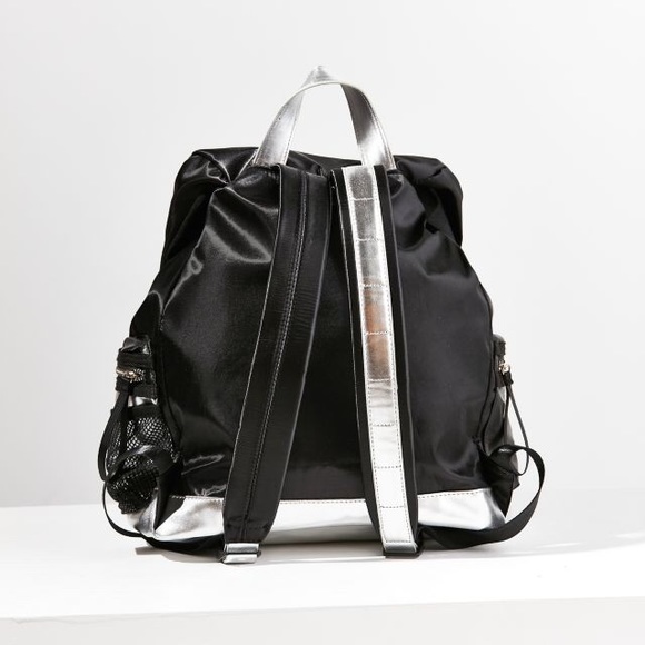Urban Outfitters | Black & Silver Backpack - Picture 3 of 8