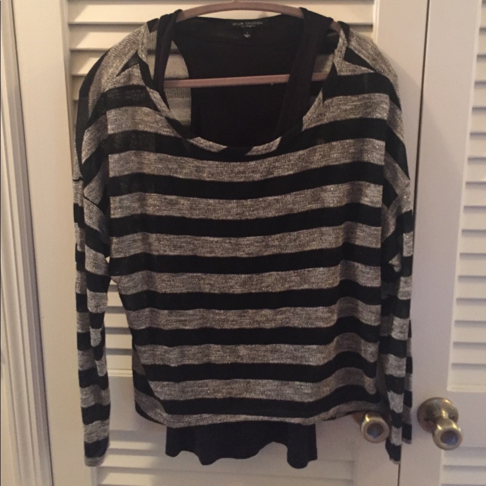 Free People green Envelope   w/ tank underlay