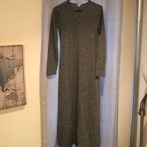 Gap grey long sleeve dress