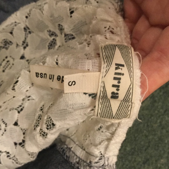 Keyhole Lace Button Down Shirt - Picture 6 of 7