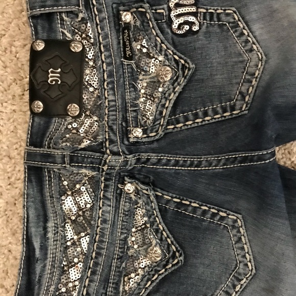 Sequins Miss Me Jeans - Picture 3 of 5