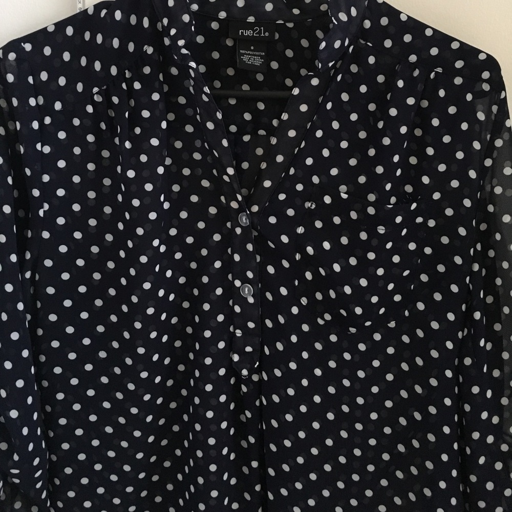 Rue 21 Polka Dot Blouse