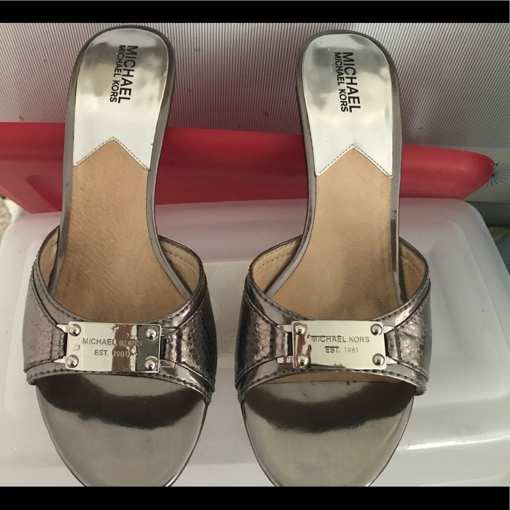 Michael Kors mule style heels.