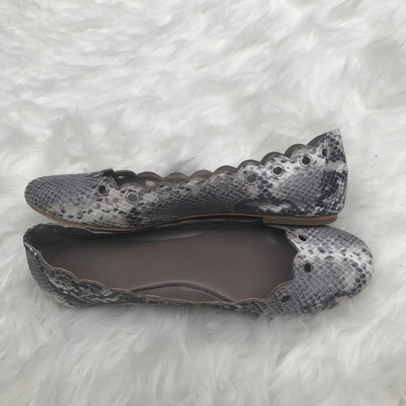 Scalloped Snake Pattern LOFT flats SIZE 8 - Picture 7 of 7