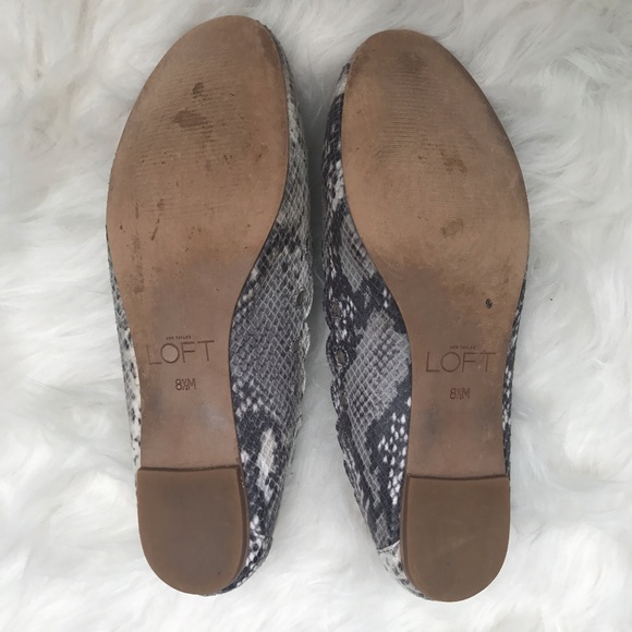 Scalloped Snake Pattern LOFT flats SIZE 8 - Picture 6 of 7