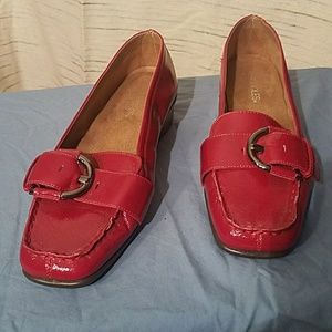 New Aerosoles Red Loafers, Size 10