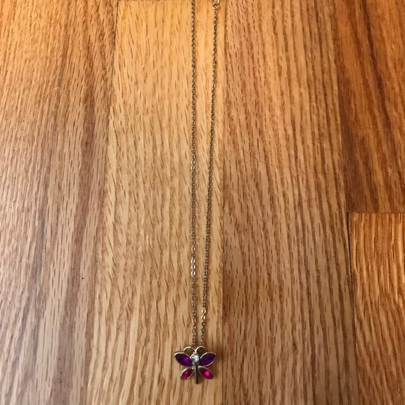 Cute purple and pink butterfly necklace 🦋 - Picture 4 of 4