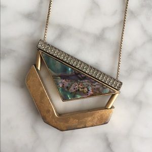 Madewell Gold & Shell Long Necklace