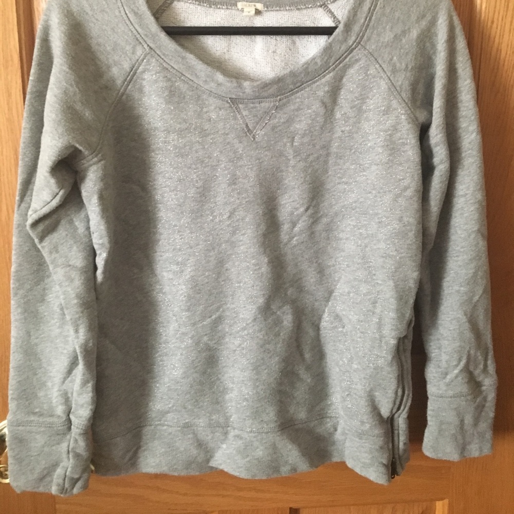 J.crew Sweatshirt with subtle glitter front