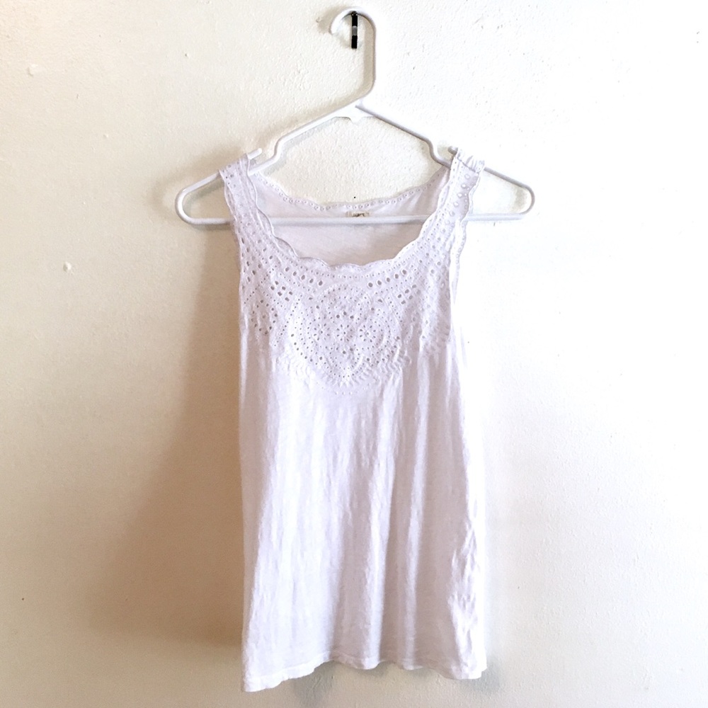 J. Crew Eyelet Tank