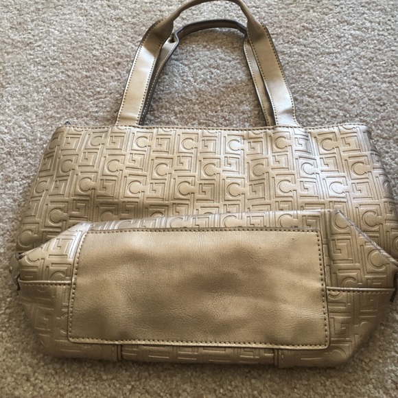 ❤️ Liz Claiborne gold tote bag like new - Picture 2 of 3