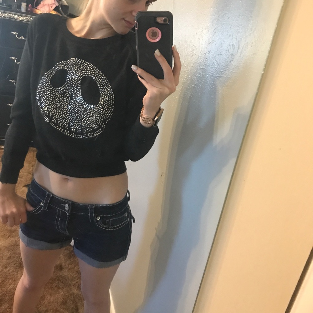 Cropped Jack Skellington sweater