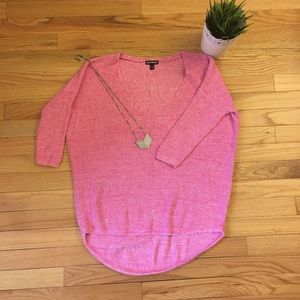 🛍 EXPRESS PINK TUNIC SWEATER