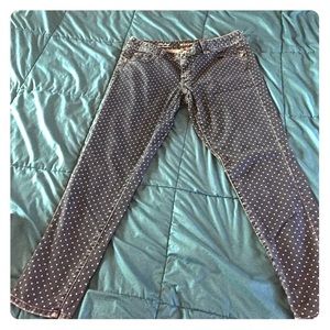Merona ankle skinny polka dot jeans