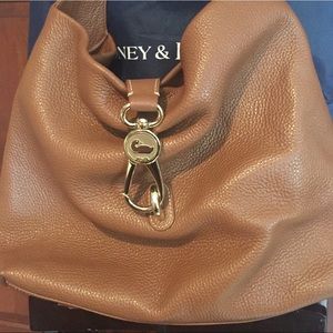 Dooney & Bourke brown leather hobo bag
