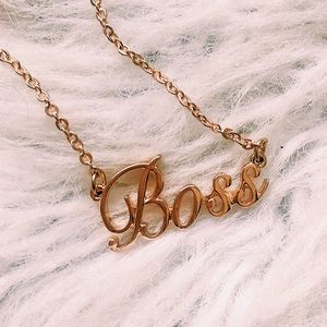 BOSS GOLD NECKLACE