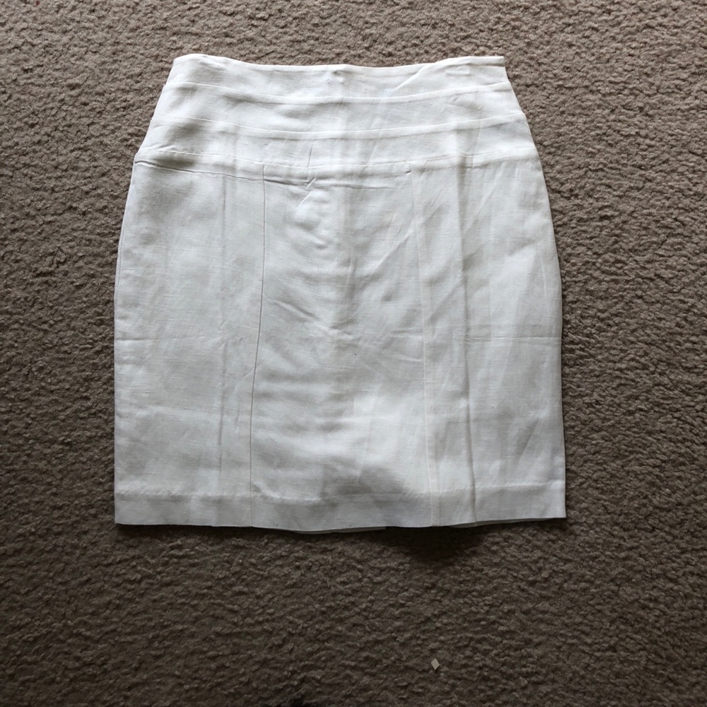 Cream Cotton Forever 21 Skirt