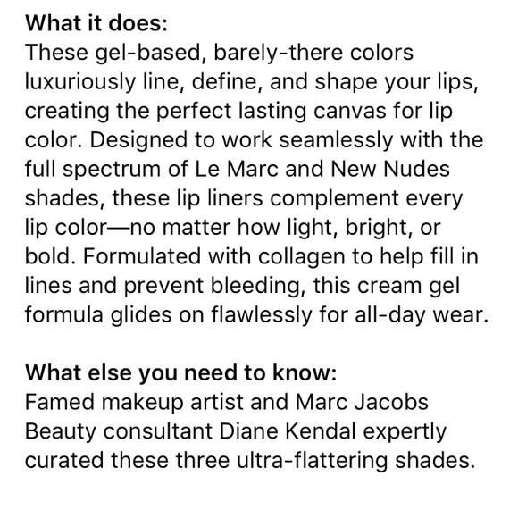 MARC JACOBS LIP LINER HONEYBUN CORAL POUTLINER - Picture 2 of 2