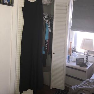 Black wide legged jumpsuit