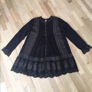 Johnny Was Brown Embroidered Tunic