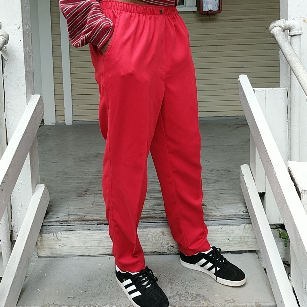 Red Slacks Alia Petites