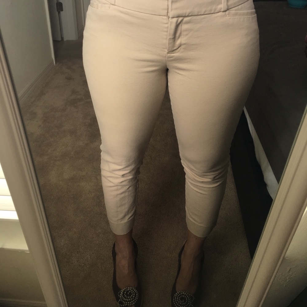 The Limited Cropped Khaki Work / Casual Pants