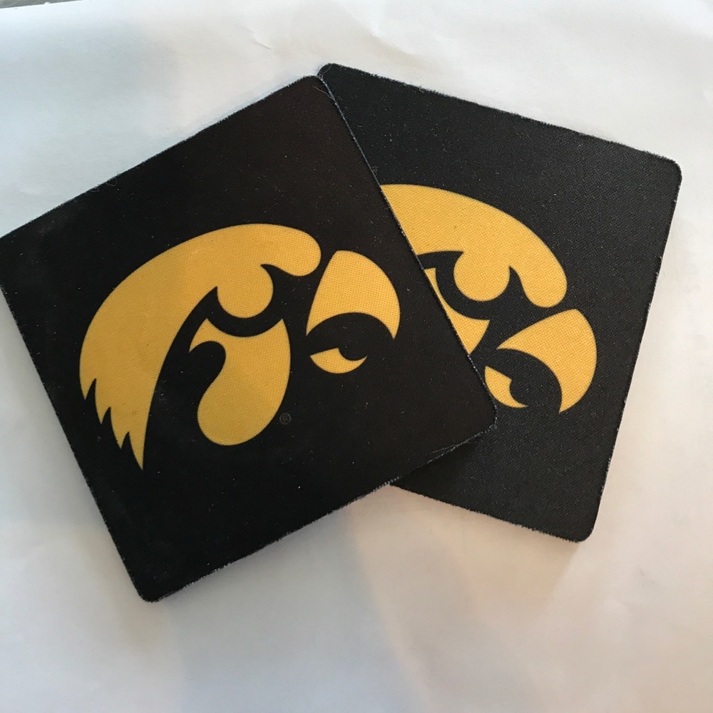 Iowa Hawkeye coasters