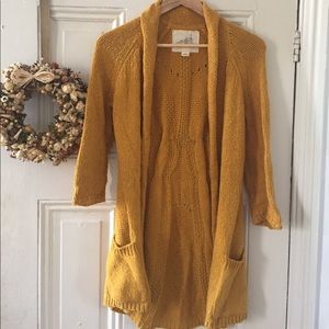 Mustard cardigan