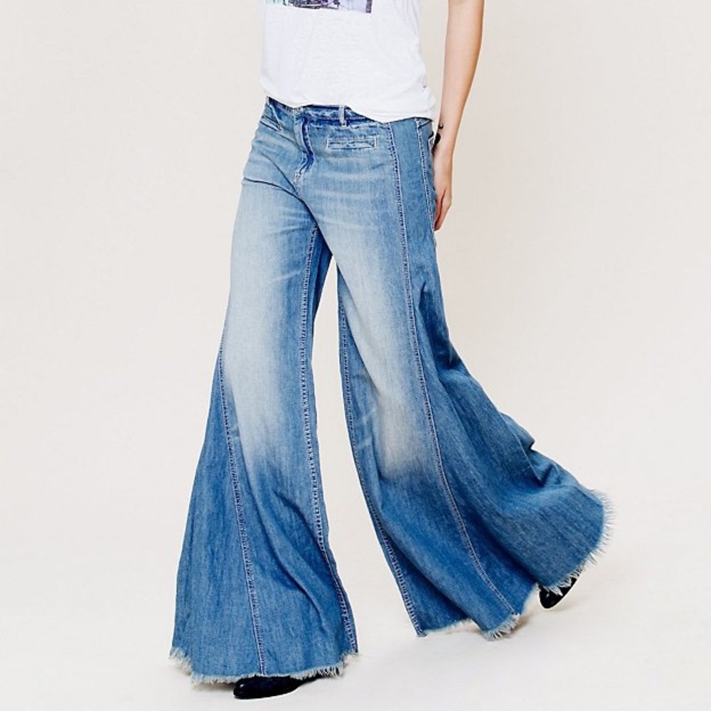 Free People Extreme Flare Soft Denim Jeans