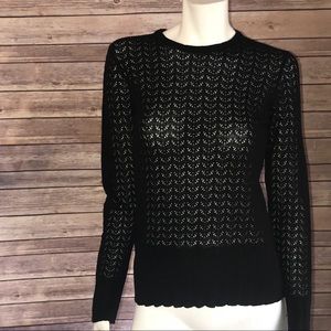 CAbi Black Light Knit Sweater