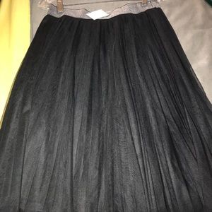 Black tulle skirt
