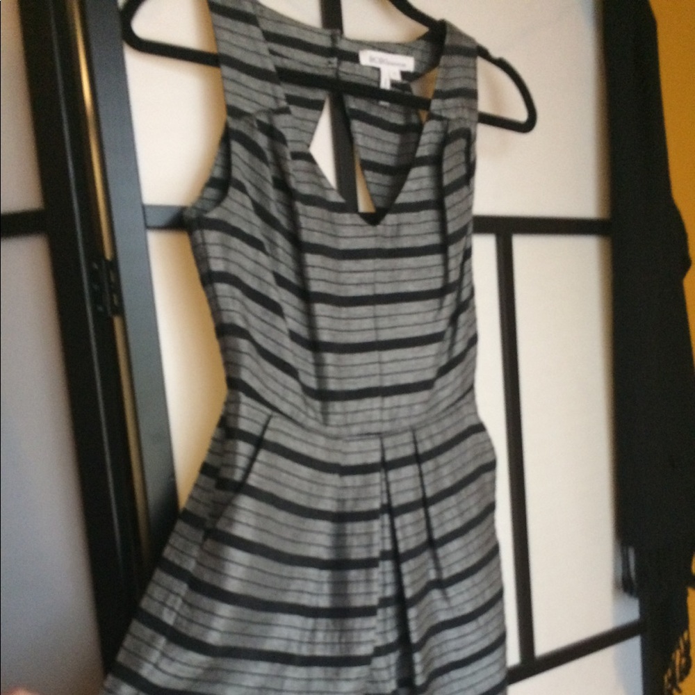 BCBG Black and Silver Romper