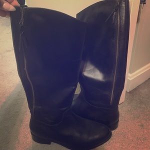 Cole Haan Black Leather Knee Boot