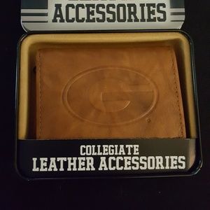 Leather Georgia Bulldogs Wallet